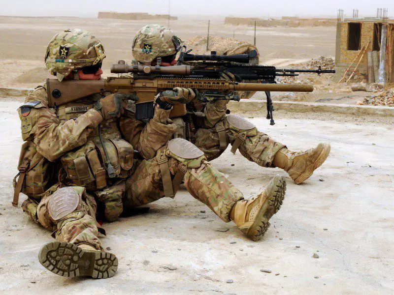 Tiradores de primera pertenecientes al 23rd Infantry Regiment, Afganistán. Imagen: US Army - Staff Sgt. Shane Hamann.