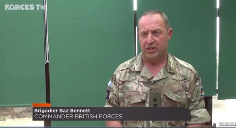 El comandante de las fuerzas británicas en Malvinas saluda las mejores