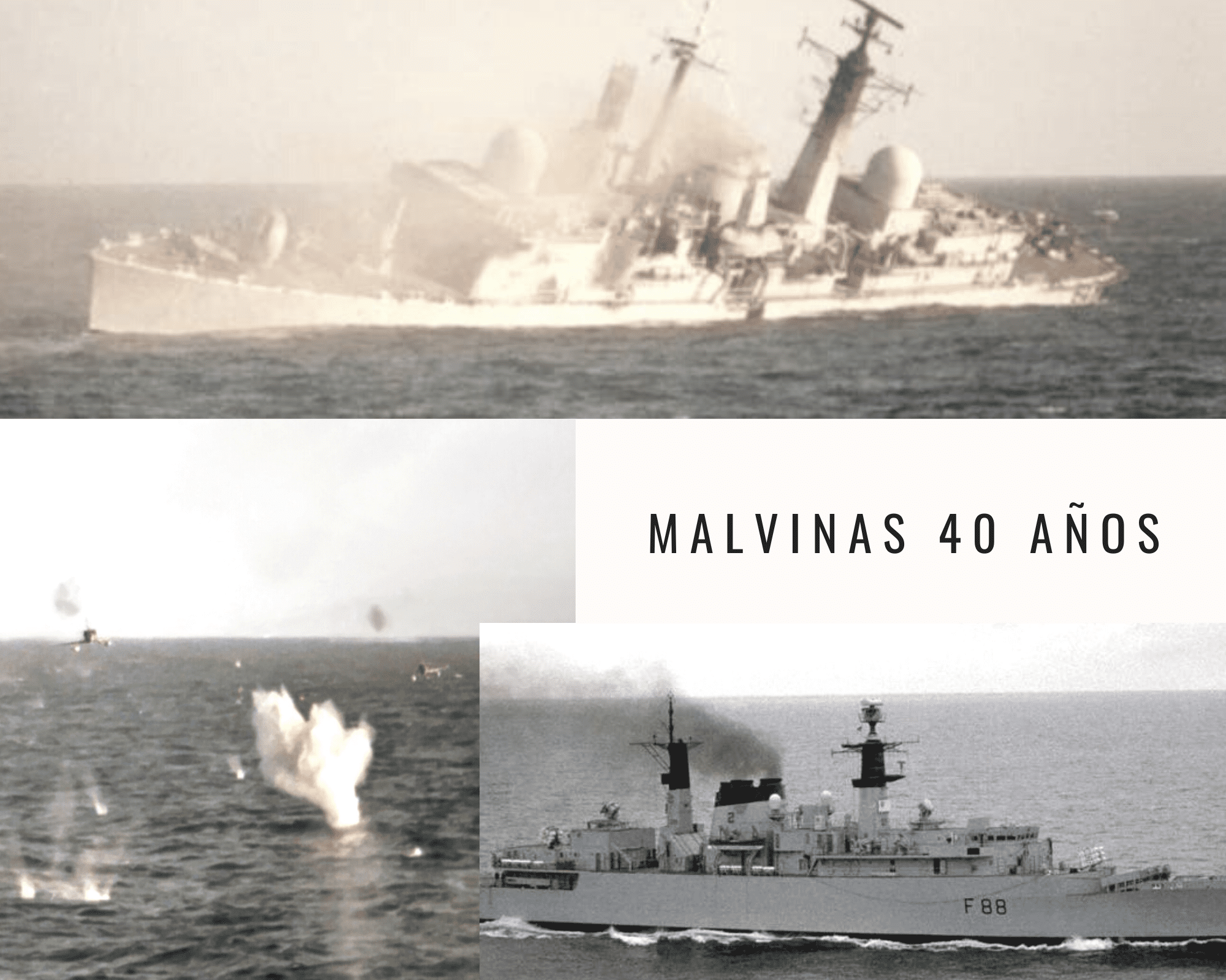 Malvinas 40 – Air Argentinas successfully attacked HMS Conventry, HMS Broadsword and SS Atlantic Conveyor