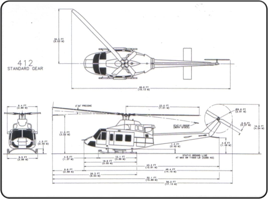 BELL 412EP de la Escuela de Aviación Militar