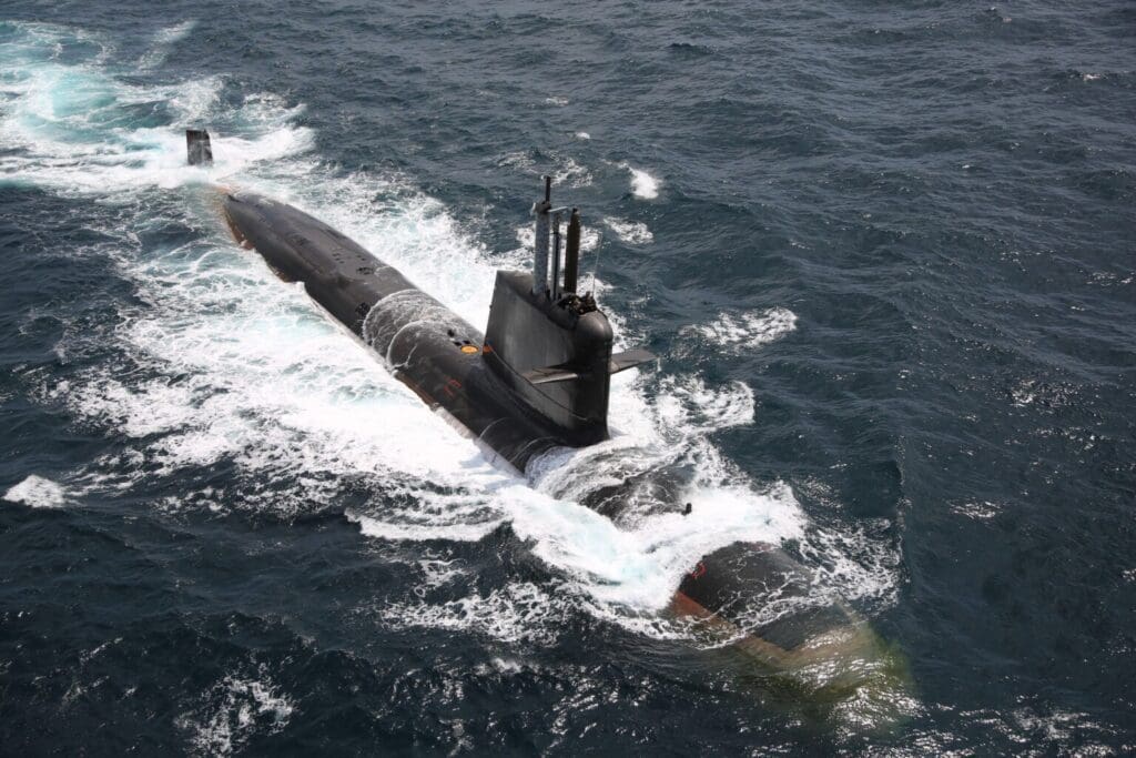 Submarino INS Kalvari. Creditos: Indian Navy