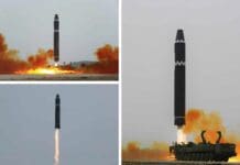 Sistema de misiles balísticos Hwasong-15 ICBM. Créditos: NK News