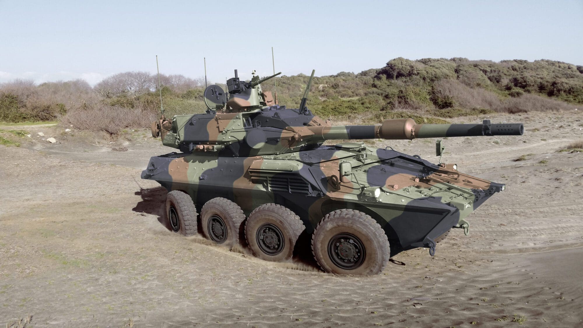 8x8 Centauro II. Créditos: Ejército Brasileño