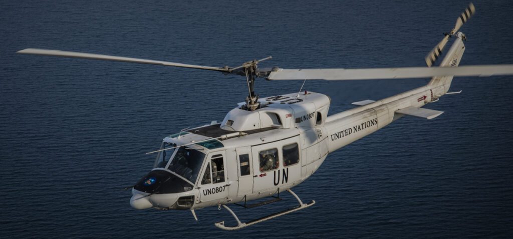 Bell 212. Créditos: Fuerza Aérea Uruguaya