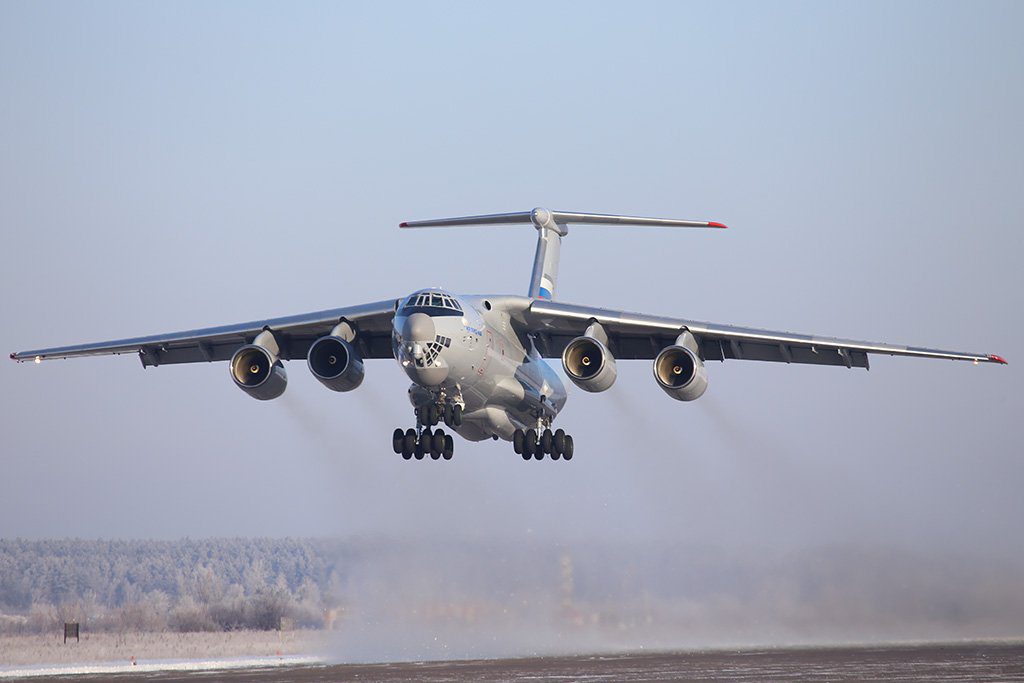 The Russian Air Force receives a new Il-76MD-90A transport aircraft