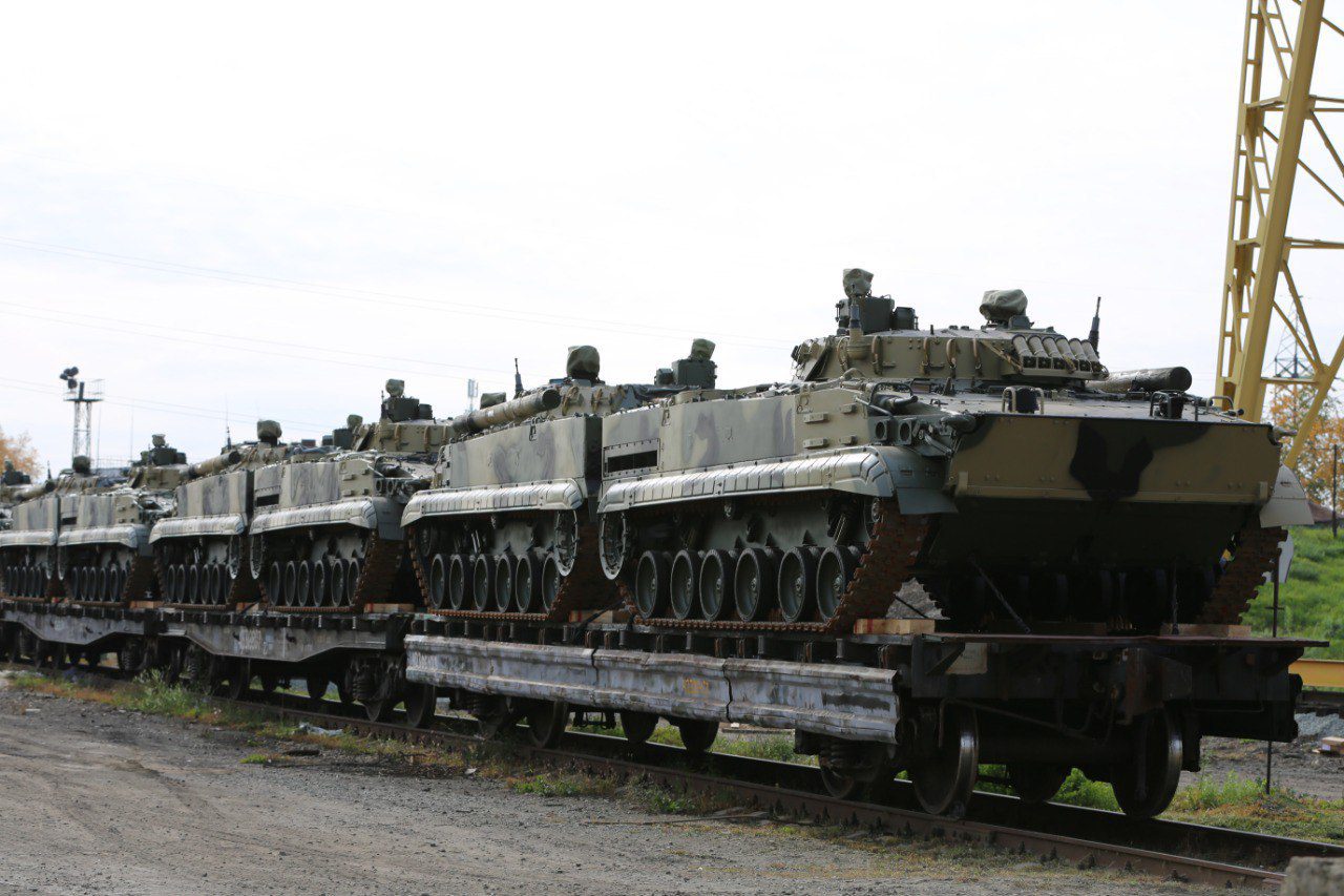 New batch of BMP-3 infantry fighting vehicles for the Russian Ground Forces