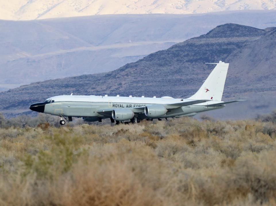 Por primera vez un RC135 Rivet Joint británico participa en ejercicios