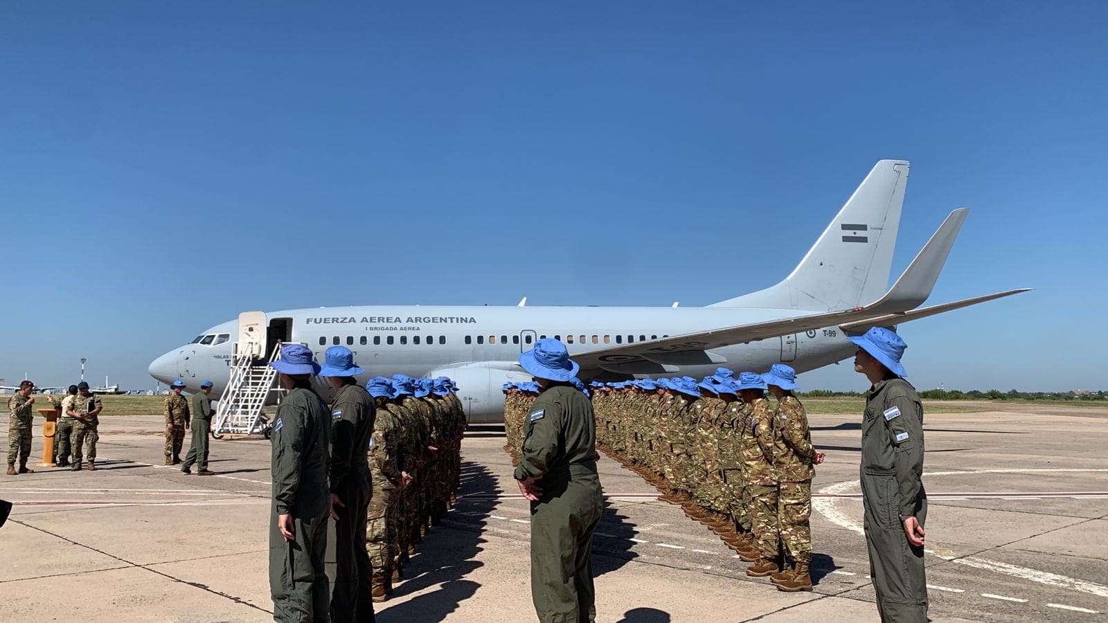 Avance Un nuevo contingente de Cascos Azules Argentinos parte a la