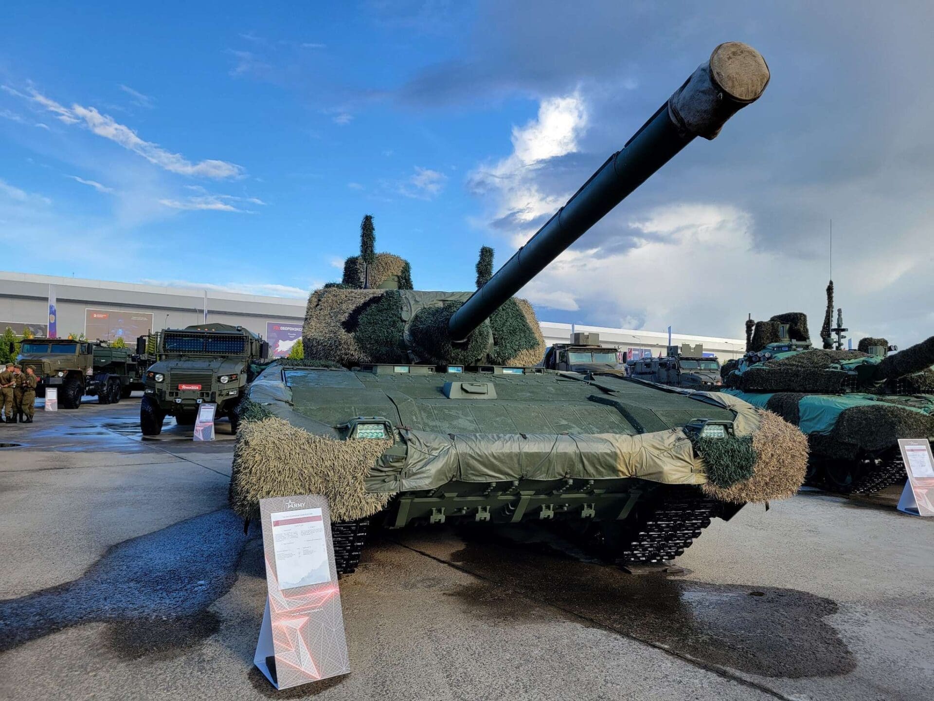 One of the new T-14 Armata tanks of the Russian Ground Forces is ...