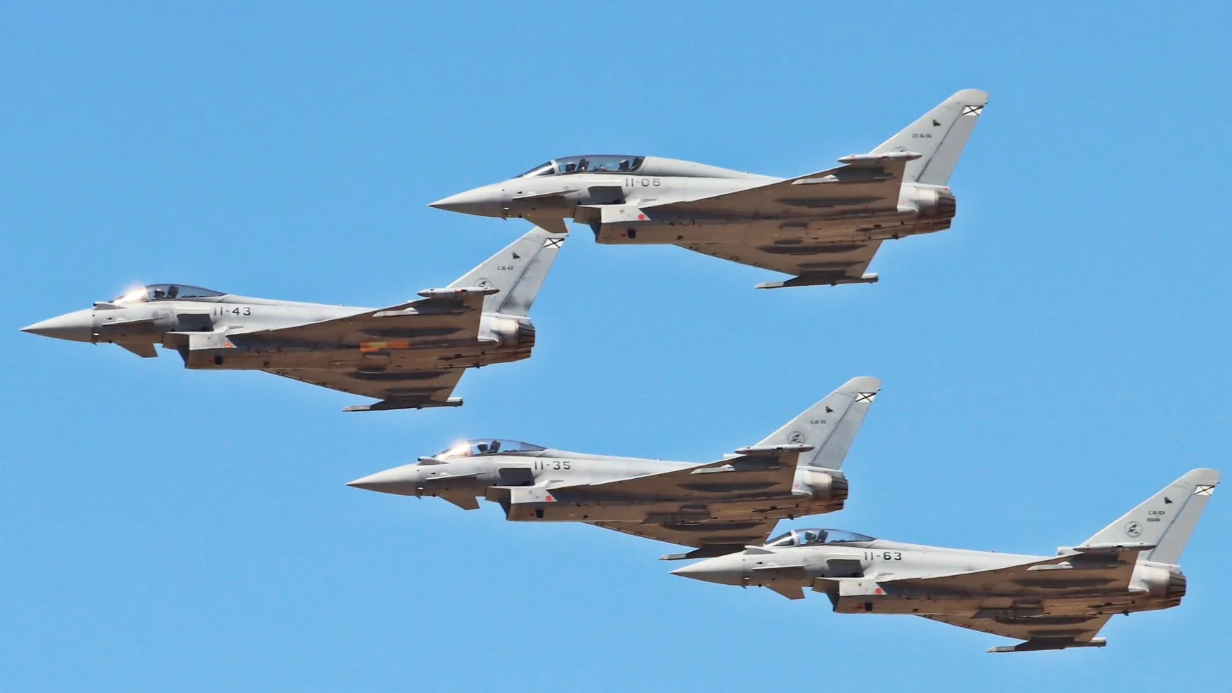 Cazas Eurofighter españoles