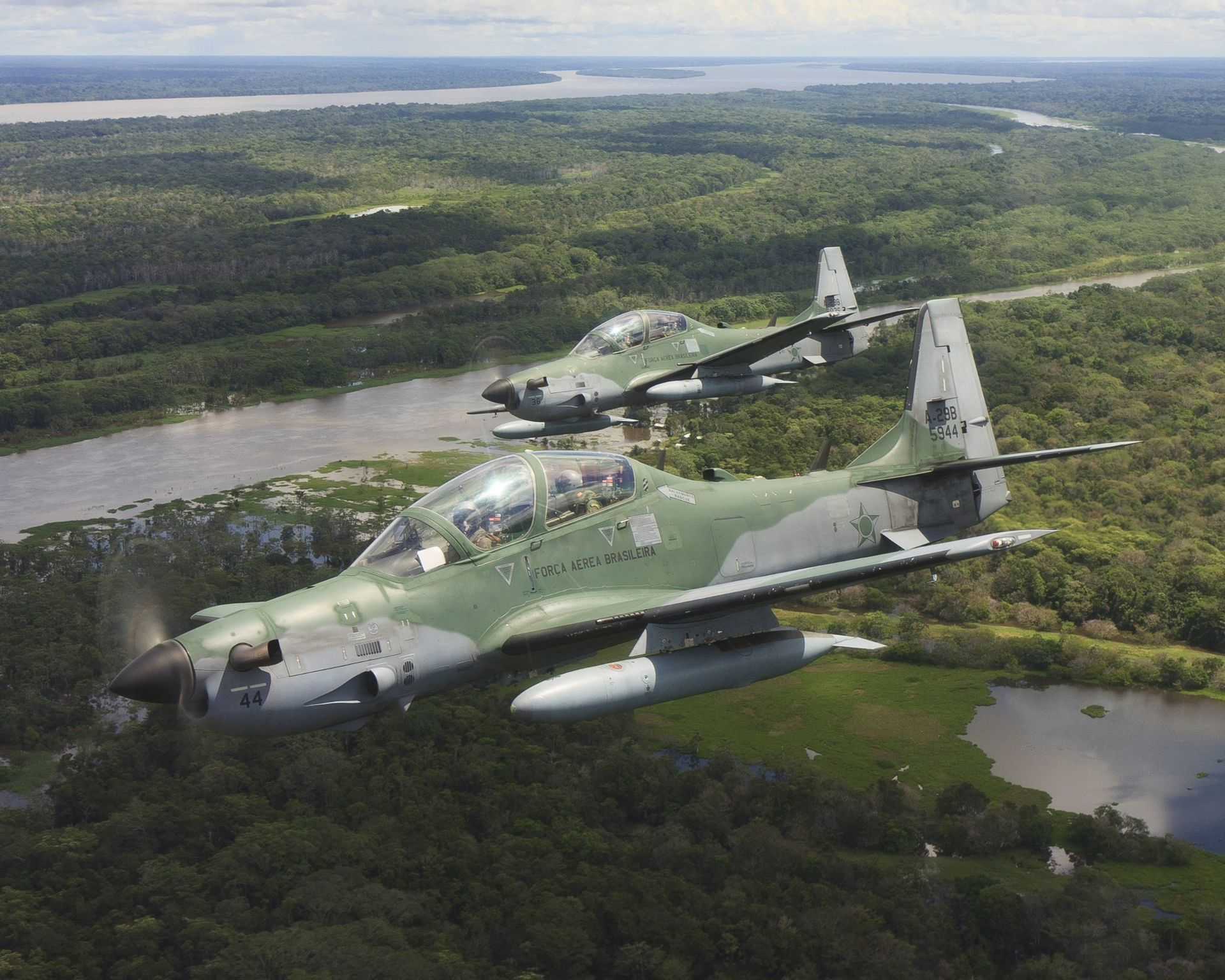 A-29 Super Tucano - Fuerza Aérea Brasileña.-