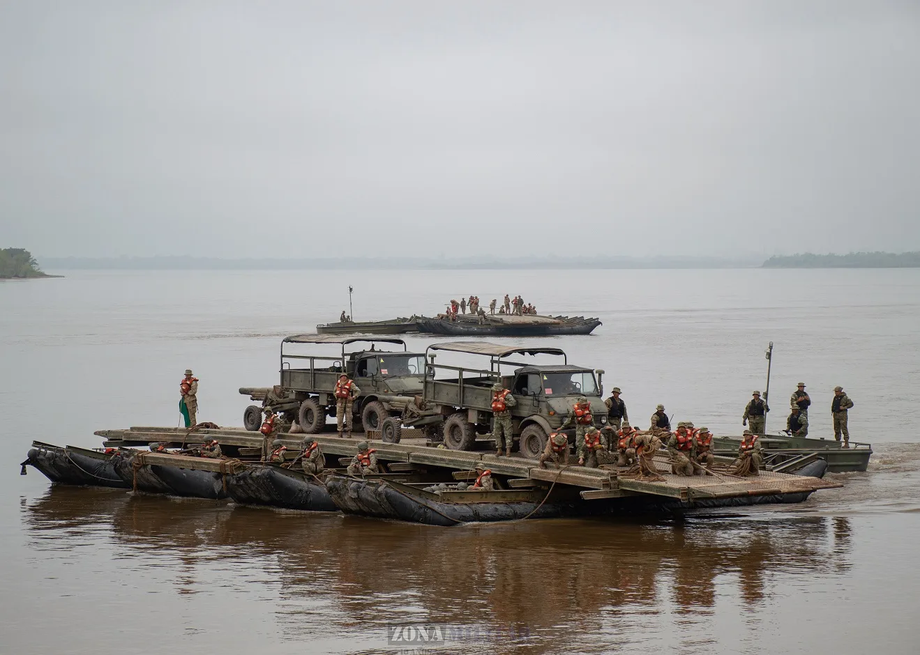 Ingenieros del Ejército desplegados en el ejercicio Libertador