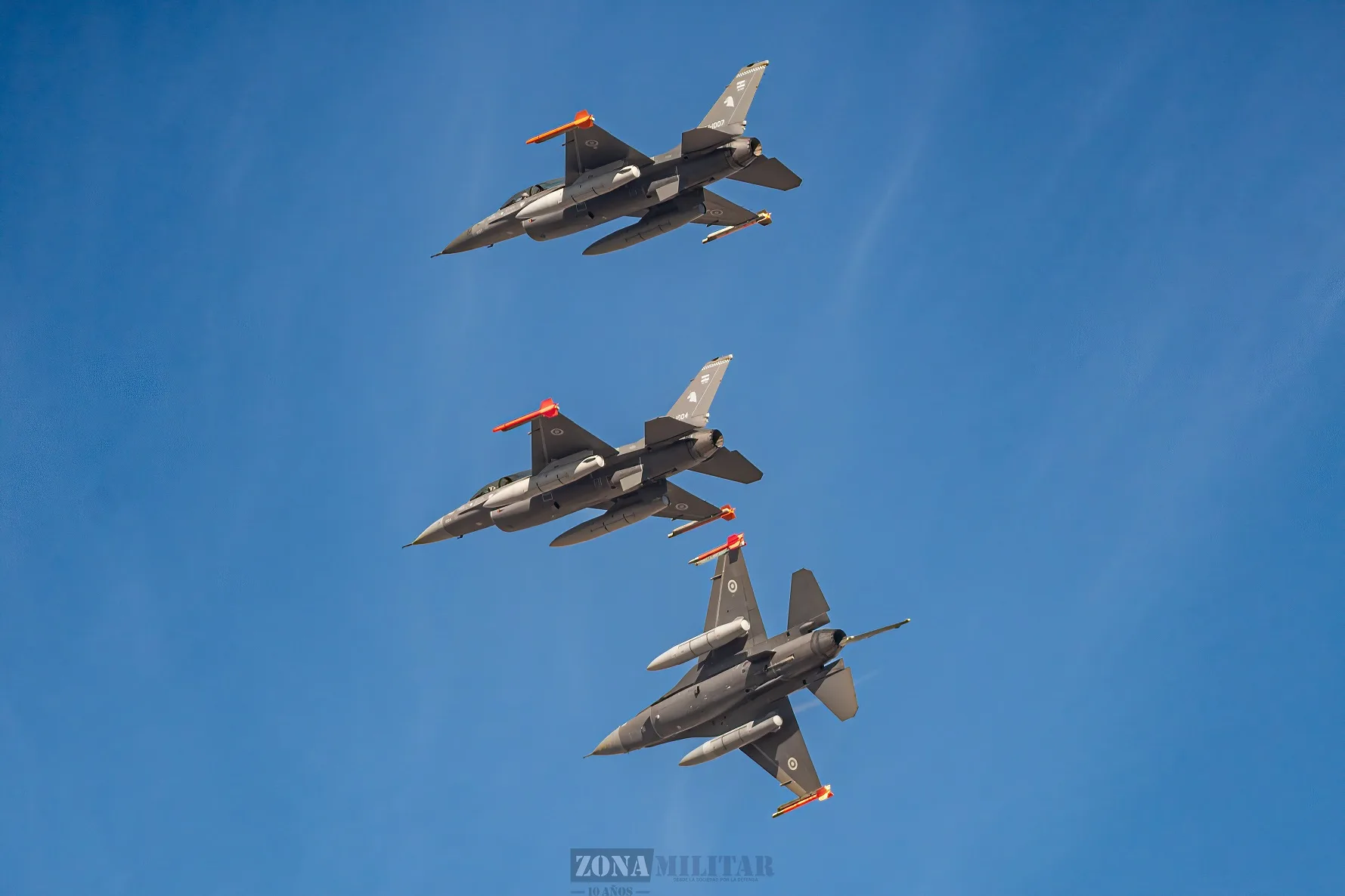 F-16AM/BM de la Fuerza Aérea Argentina en Zaragoza