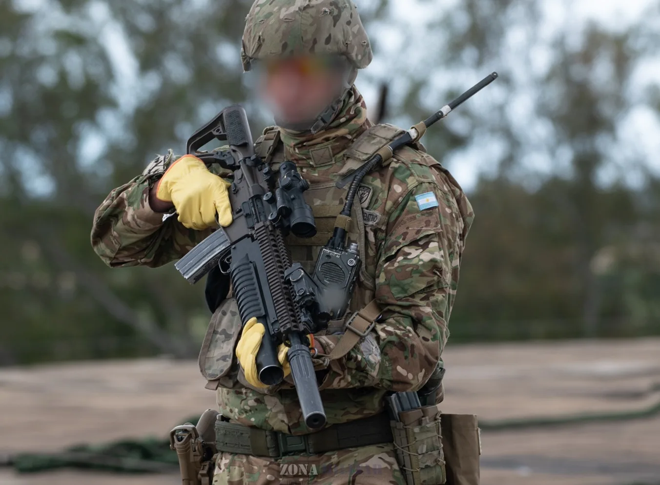 Comando argentino en el ejercicio Güemes