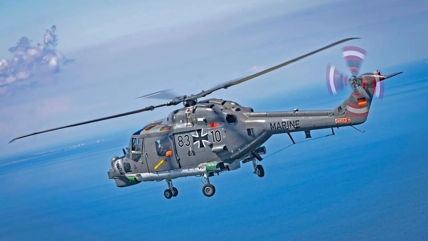 Un helicóptero Sea Lynx de la Armada alemana