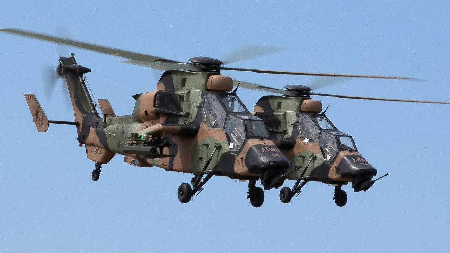 Dos helicópteros Tiger del Ejército Australiano