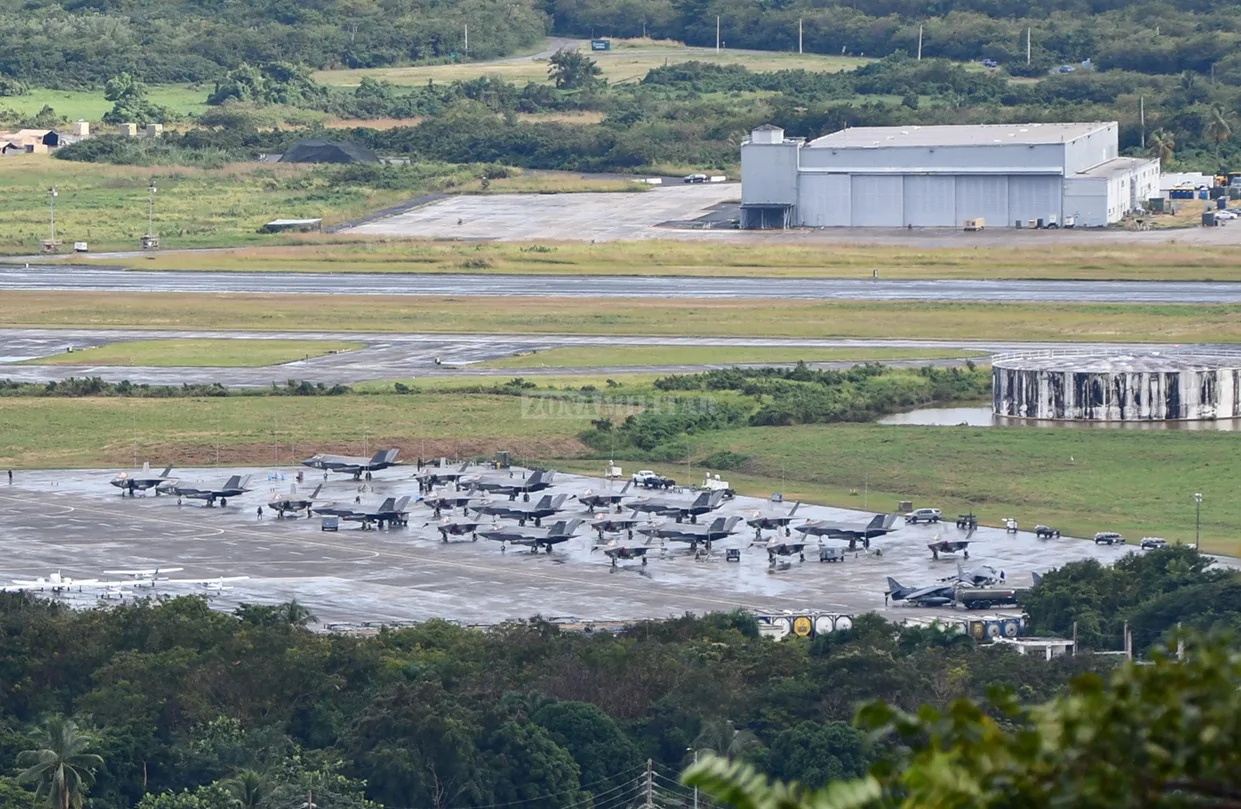 aviones de combate F-35 Lightning II de EE.UU. en Ceiba, Puerto Rico