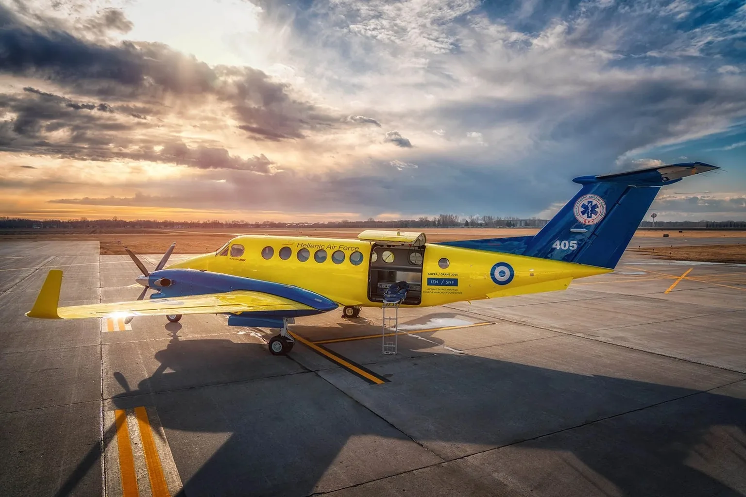 King Air 360 Ambulancia Fuerza Aérea de Grecia