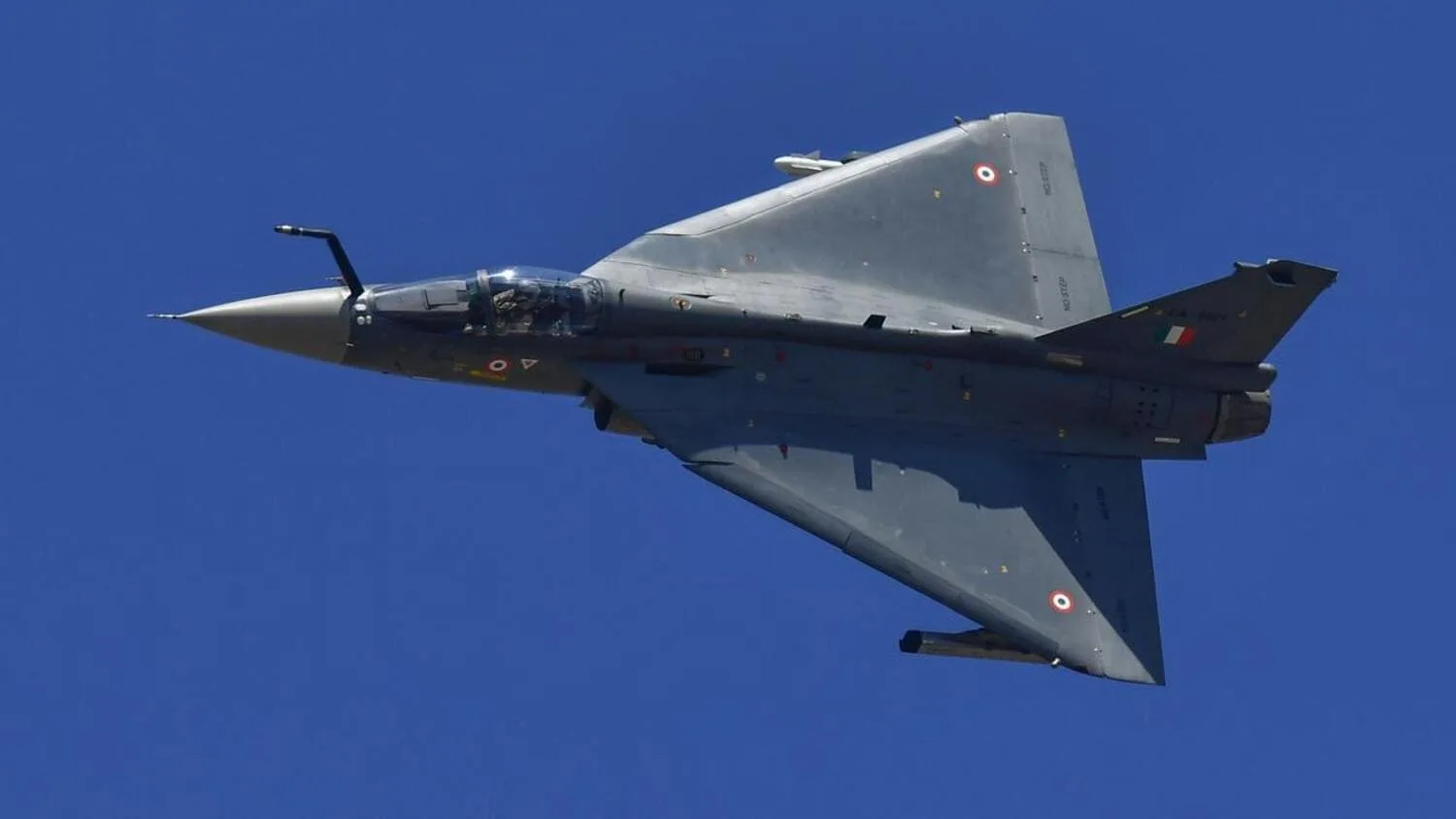 Un caza indio LCA Tejas Mk1A