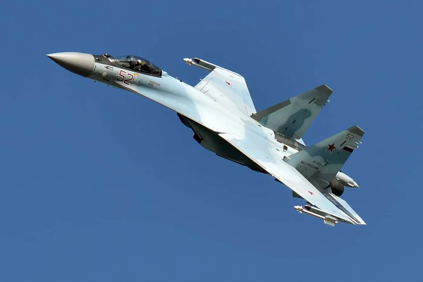 Un caza Su-35 ruso