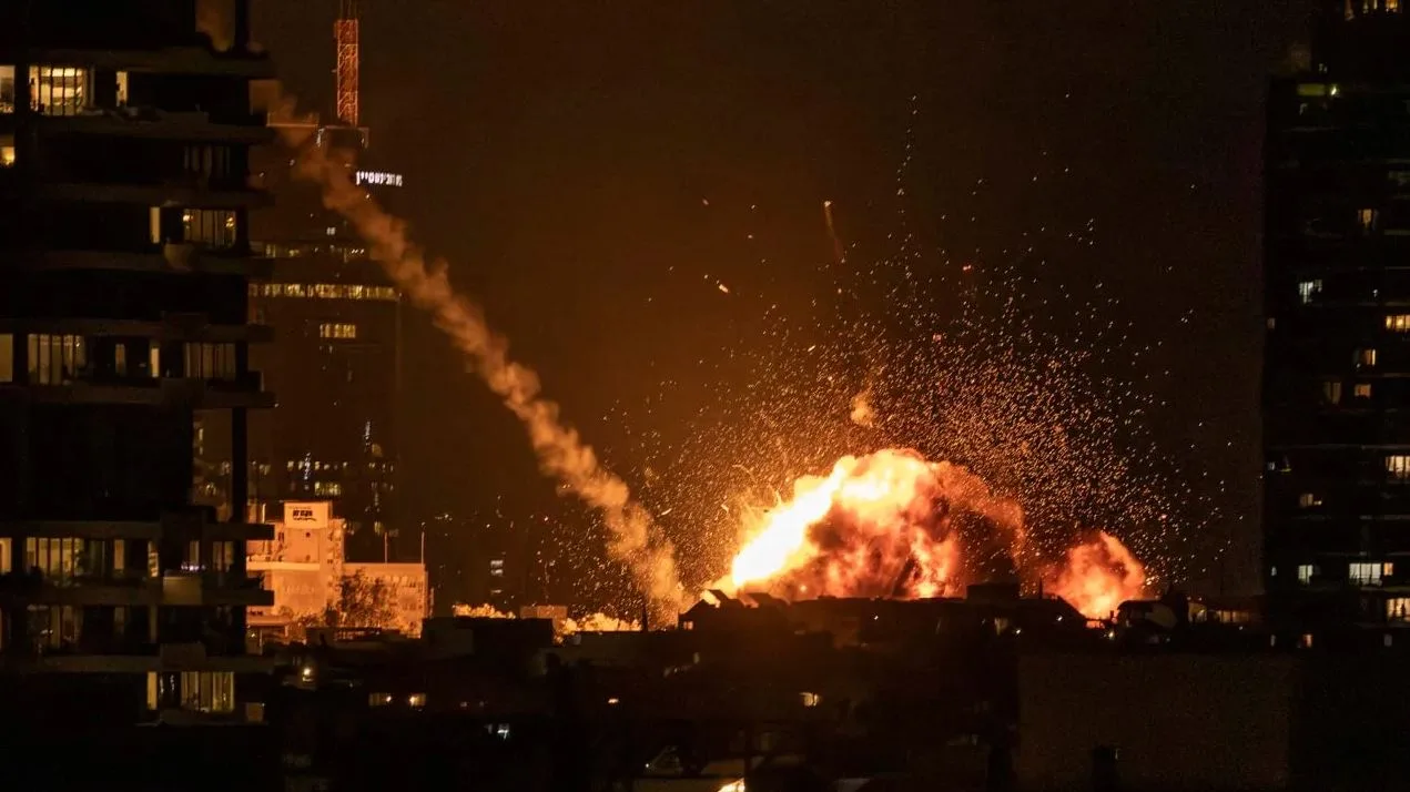 Guerra Medio oriente - Impacto de misiles balísticos