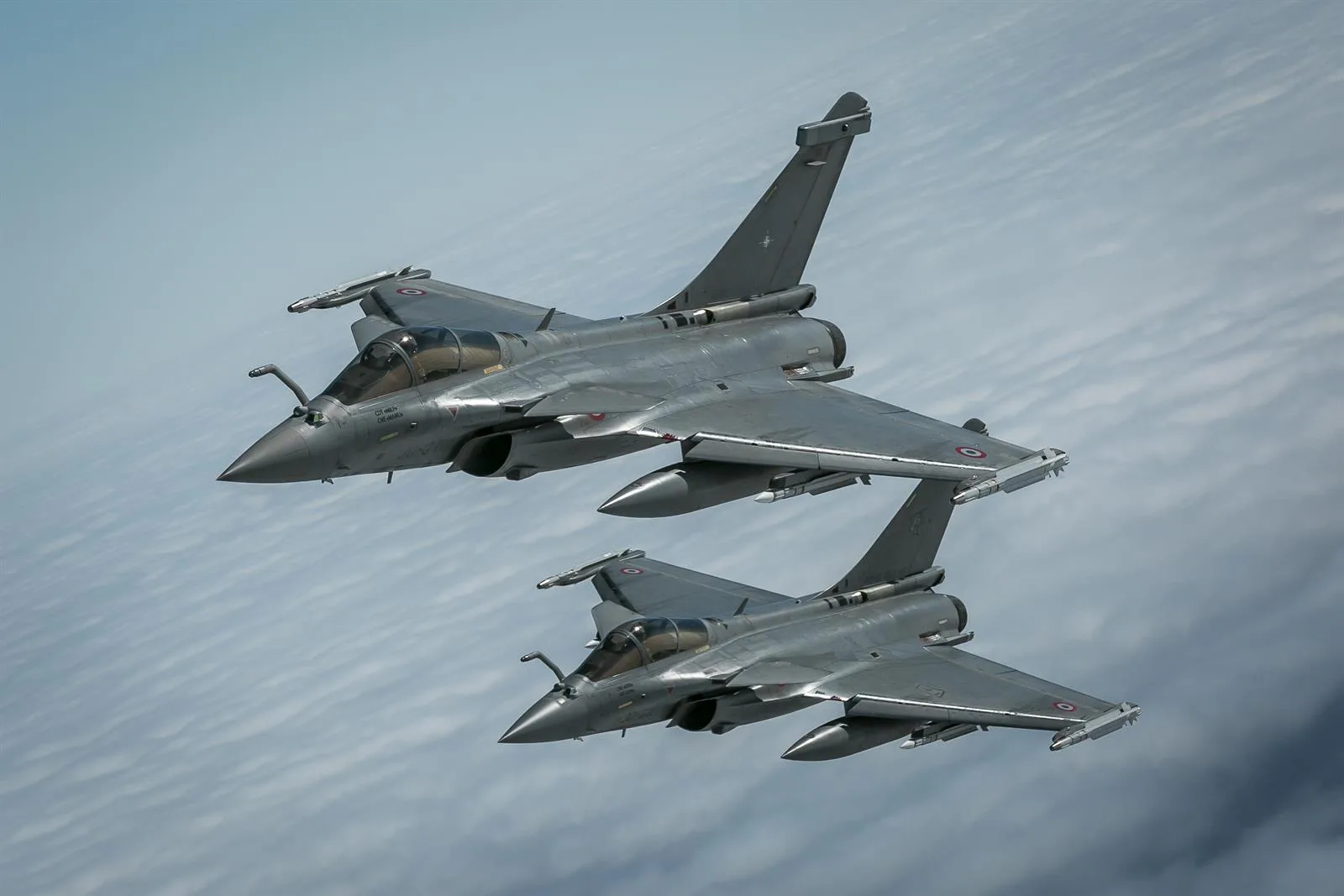 Dos cazas Rafale del Ejército del Aire francés